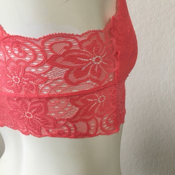 💎 BONGO Lace bralette size small, color orange - Picture 3 of 7